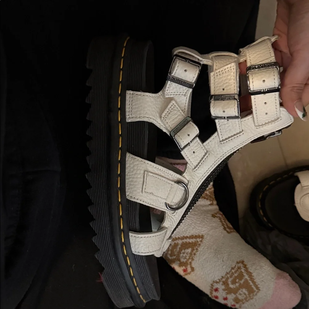 OLSON TUMBLED NUBUCK LEATHER GLADIATOR ZIP SANDALS - Picture 4 of 6